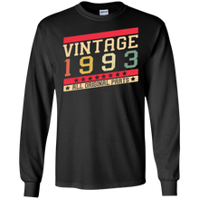 Men's Vintage 1993 T-Shirt 24th Birthday All Original Parts
