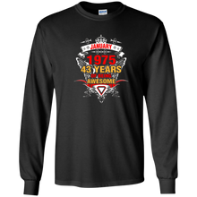 January 1975 43th Birthday 43 Years Old Gift T-Shirt