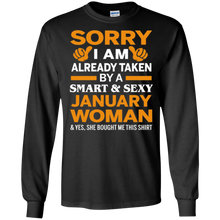 Sorry I'm Taken By A Smart And Sexy January Woman T-Shirt