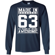 Birthday Gift For 54 Years Old 1963 Tee Shirt