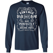 Mens 46th Birthday T-Shirt Legend Vintage 1971 Original Parts Tee