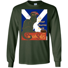 Le Chat Burns Nuit Haggis Dram Scottish Saltire T-Shirt