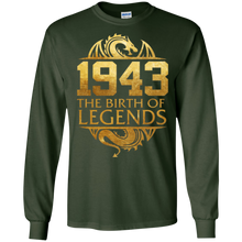 1943 The Birth Of Legends Vintage Classic 75 Years Old 75th