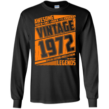 Legends Awesome are born Retro Vintage made in 1972 45th