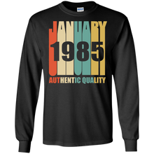 Retro January 1985 T-Shirt Vintage 33rd Birthday Gift Shirt