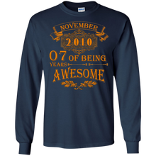 7 Of Being Years Awesome November 2010 Tee Shirt