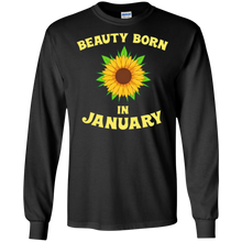 Beauty Born In January - Funny Sunflower T-Shirt