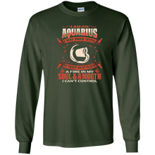 Aquarius Gifts - Aquarius Born With Heart On Sleeve Shirt