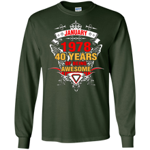 January 1978 40th Birthday 40 Years Old Gift T-Shirt