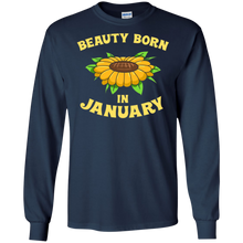 Beauty Born In January - Funny Sunflower T-Shirt