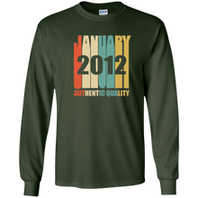 Retro January 2012 T-Shirt Vintage 6th Birthday Gift Shirt
