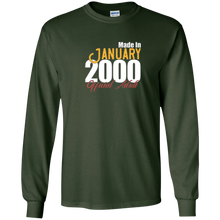 18th Birthday Shirt Gift Made In January 2000