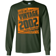 Legends Awesome are born Retro Vintage made in 2002 15th
