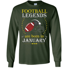 Football Legends Are Born In January Shirt Gear Apparel 2