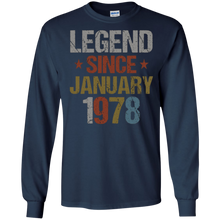 Legend Since January 1978 Shirt - 40th Birthday Gifts
