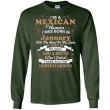 Womens I'm A Mexican Woman I Was Born In January T-Shirt