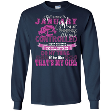 January girl can not be controlled t-shirt
