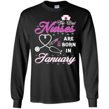 The Best Nurses Are Born In January T-shirt for girls and wo