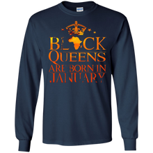 Black Queens Are Born In January T Shirt
