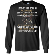 Mens Legends Are Born In January Birthday Gift Shirt