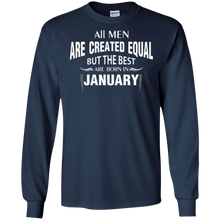 All Men are Created Equal Best Born January Birthday TShirt