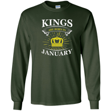 Kings Are Born In January Men's Birthday Gift