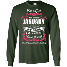 January Girl Shirt I Was Born With My Heart On My Sleeve