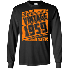 Legends Awesome are born Retro Vintage made in 1959 58th
