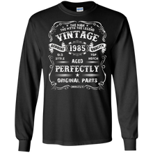 Mens 32th Birthday T-Shirt Legend Vintage 1985 Original Parts Tee