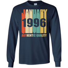Retro January 1996 T-Shirt Vintage 22nd Birthday Gift Shirt