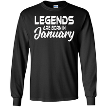 Legends Are Born In January Birthday Shirt