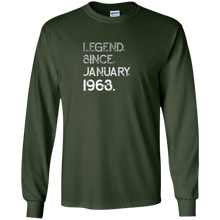 Legend Since January 1963 Shirt - 54th Birthday Gifts