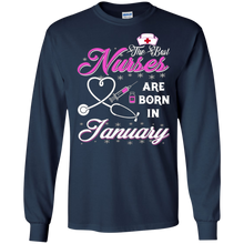 The Best Nurses Are Born In January T-shirt for girls and wo