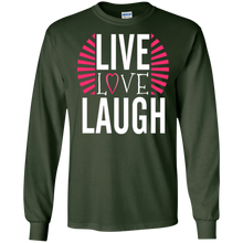 Live Love Laugh Shirt Happy Smile Laughter Women Kids Girls