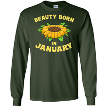 Beauty Born In January - Funny Sunflower T-Shirt