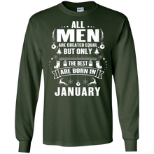 Mens The best man who was born in January T-shirt