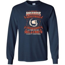 Aquarius Gifts - Aquarius Born With Heart On Sleeve Shirt