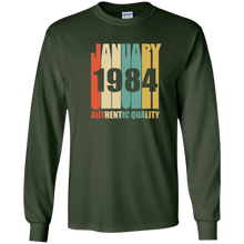 Retro January 1984 T-Shirt Vintage 34th Birthday Gift Shirt