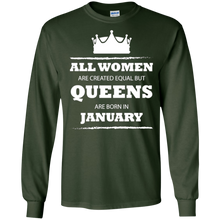 Queens Are Born In January T-shirt Funny Tee
