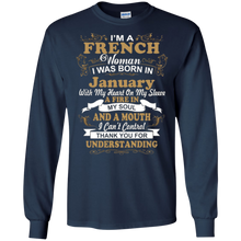 Womens I'm A French Woman I Was Born In January T-Shirt