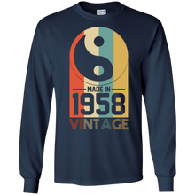 Vintage Yin Yang Retro Made In 1958 60th Birthday Gifts 60