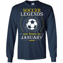 Soccer Legends Are Born In January Shirt Gear Apparel 2