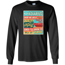 I'm An Aquarius Queen T-shirt Retro Astrology Sign Birthday