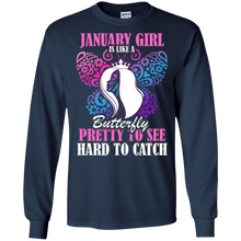 January Girl T-Shirt January Girl Is Like A Butterfly