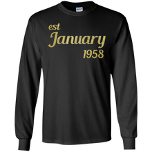 est January 1958 T-Shirt - 59th Birthday gift Tee