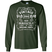 Mens 33th Birthday T-Shirt Legend Vintage 1984 Original Parts Tee