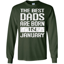Mens The Best Dads Are Born In January Dads T-Shirt