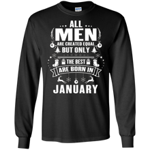 Mens The best man who was born in January T-shirt