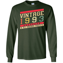 Men's Vintage 1993 T-Shirt 24th Birthday All Original Parts