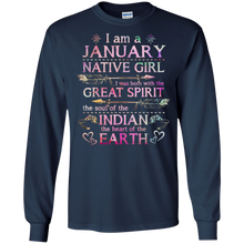 I Am A January Native Girl T-shirt Capricorn Indies Girl